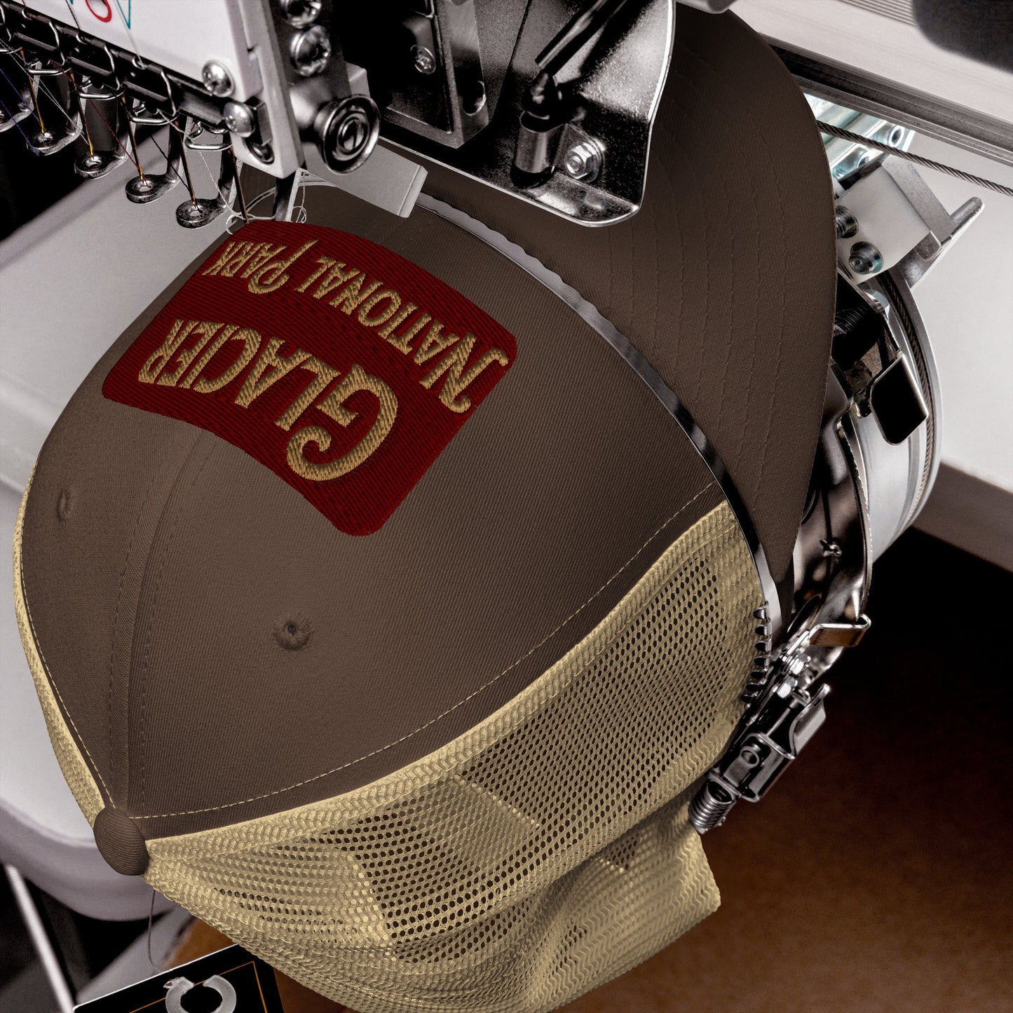 Glacier Embroidered National Park Trucker Hat