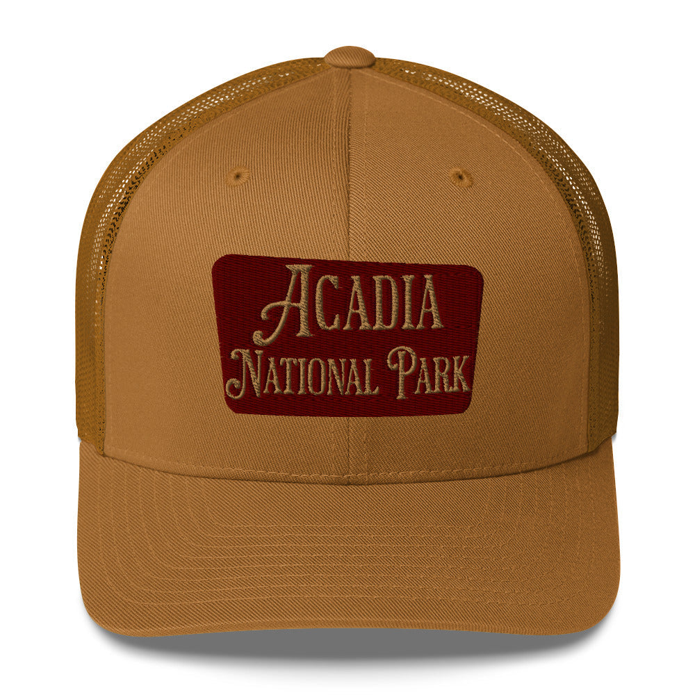 Acadia National Park Embroidered Trucker Hat