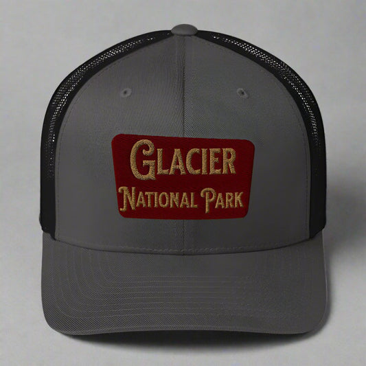 Glacier Embroidered National Park Trucker Hat