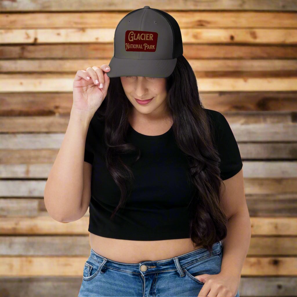 Glacier Embroidered National Park Trucker Hat