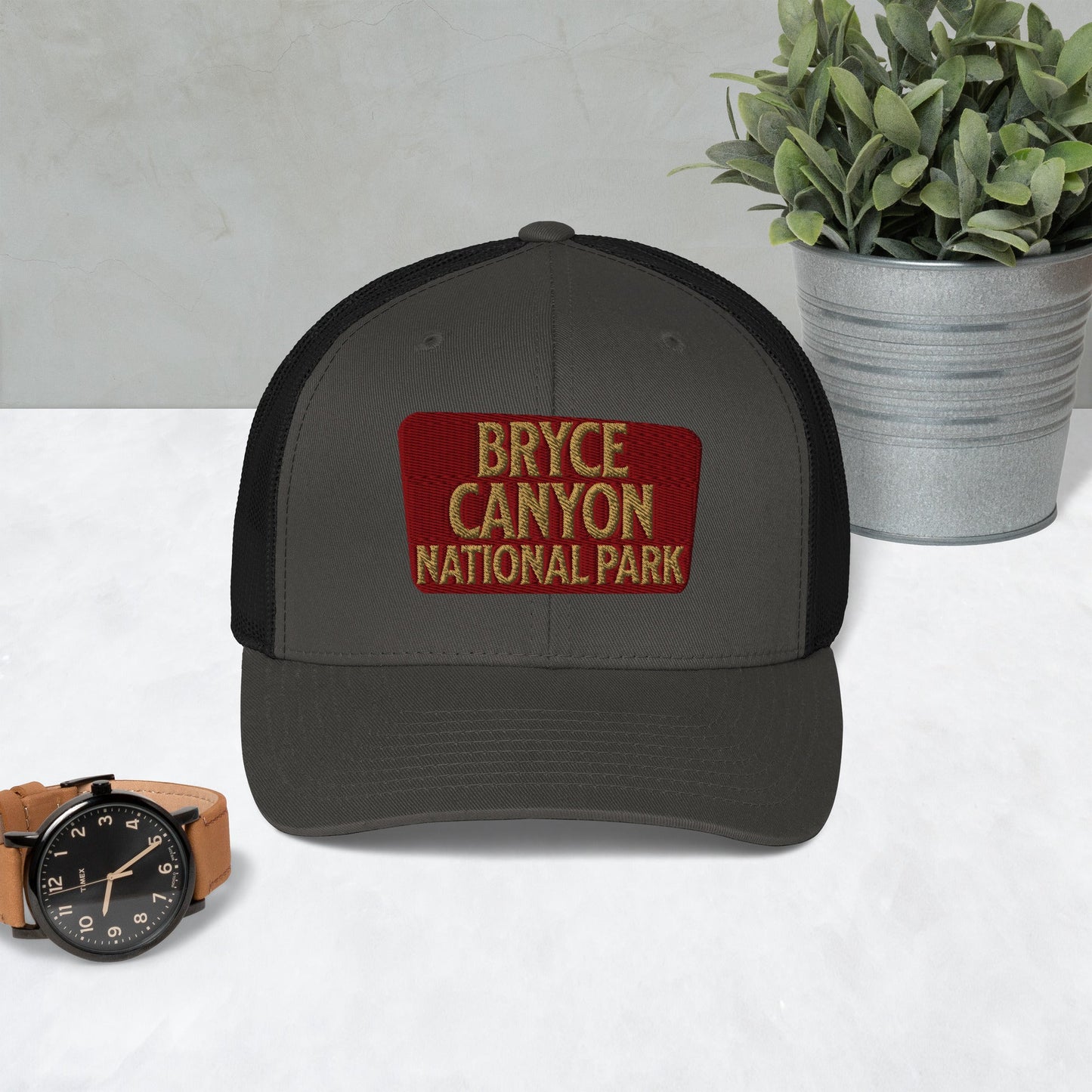 Bryce Canyon National Park Sign Embroidered Trucker Hat