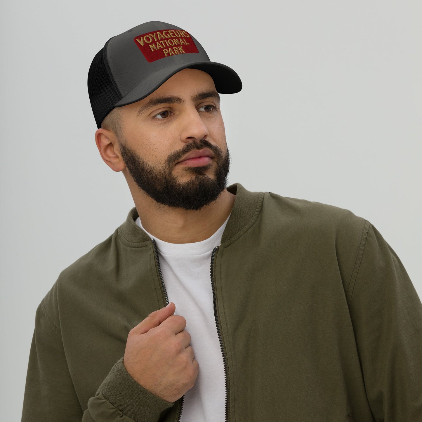 Voyageurs National Park Sign Embroidered Trucker Hat