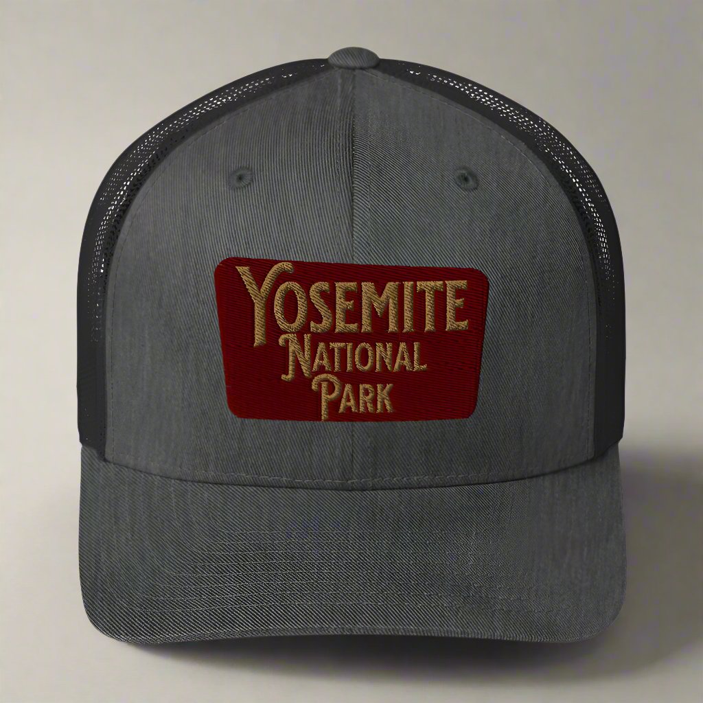 Yosemite Embroidered National Park Sign Trucker Hat