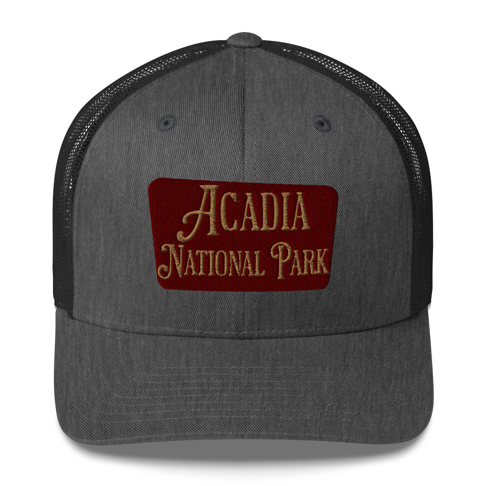 Acadia National Park Embroidered Trucker Hat