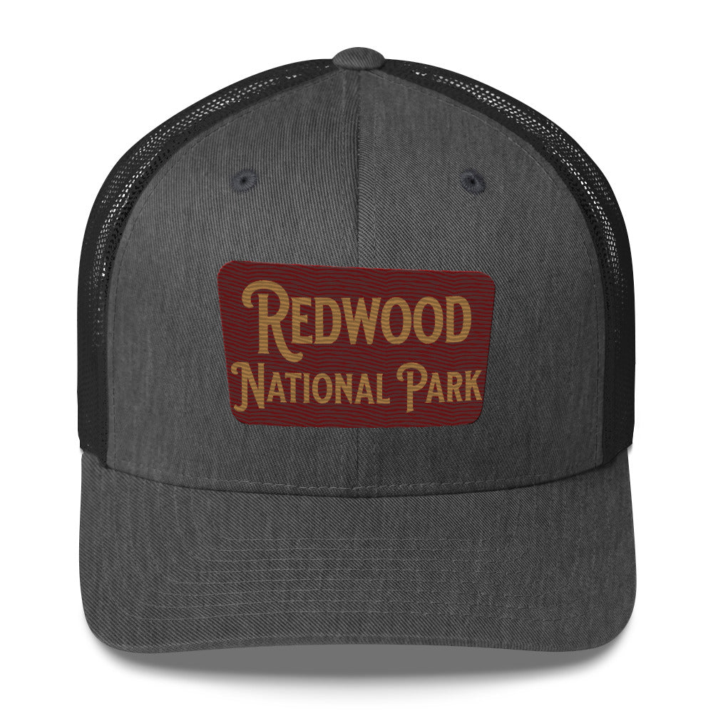 Redwood Embroidered National Park Sign Hat Trucker Cap