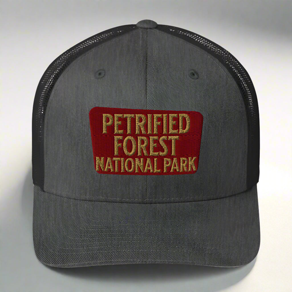 Petrified Forest National Park Sign Embroidered Trucker Hat