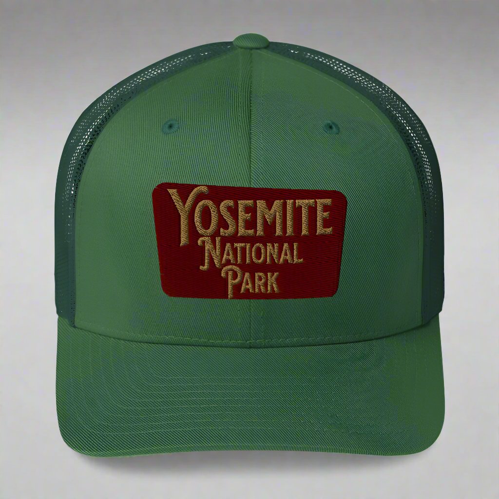 Yosemite Embroidered National Park Sign Trucker Hat