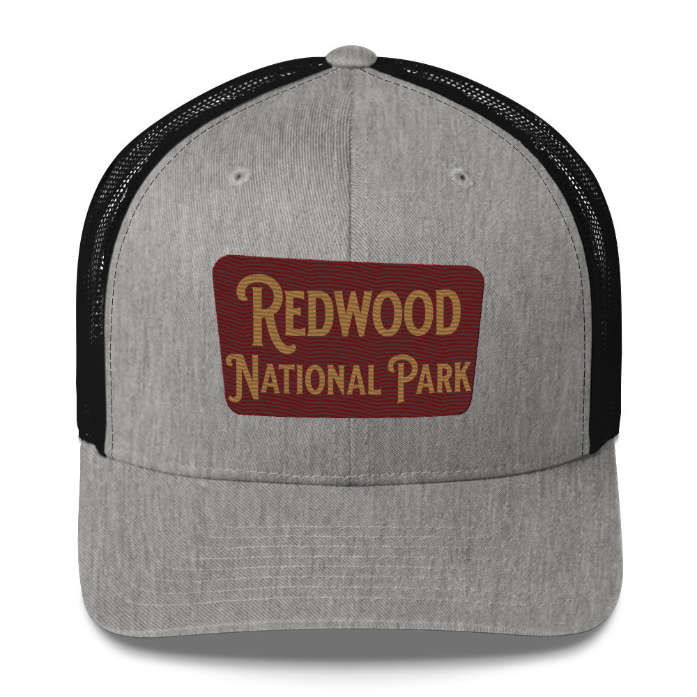 Redwood Embroidered National Park Sign Hat Trucker Cap