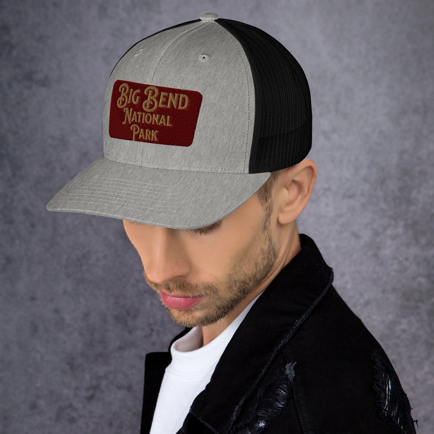 Big Bend Embroidered National Park Sign Trucker Hat