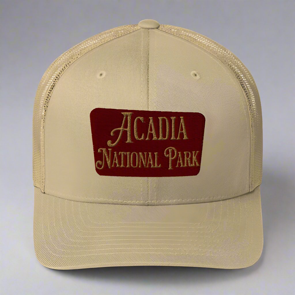Acadia National Park Embroidered Trucker Hat