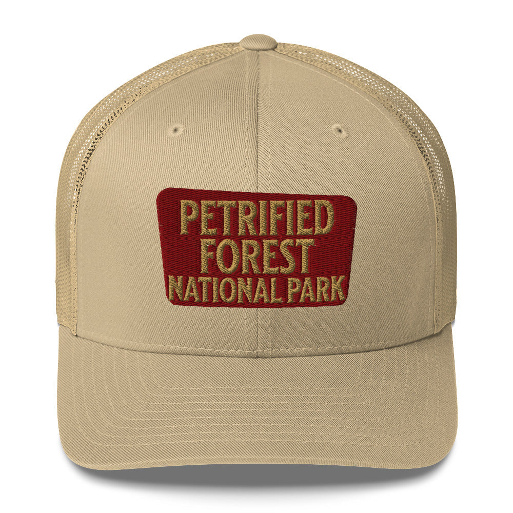 Petrified Forest National Park Sign Embroidered Trucker Hat