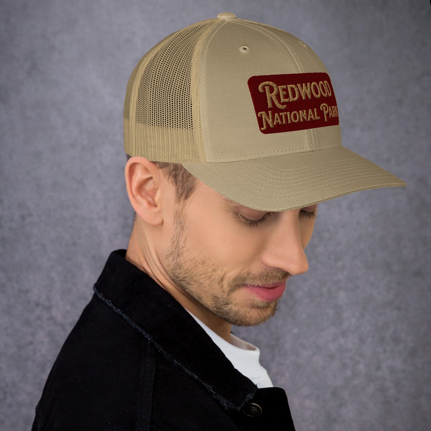 Redwood Embroidered National Park Sign Hat Trucker Cap