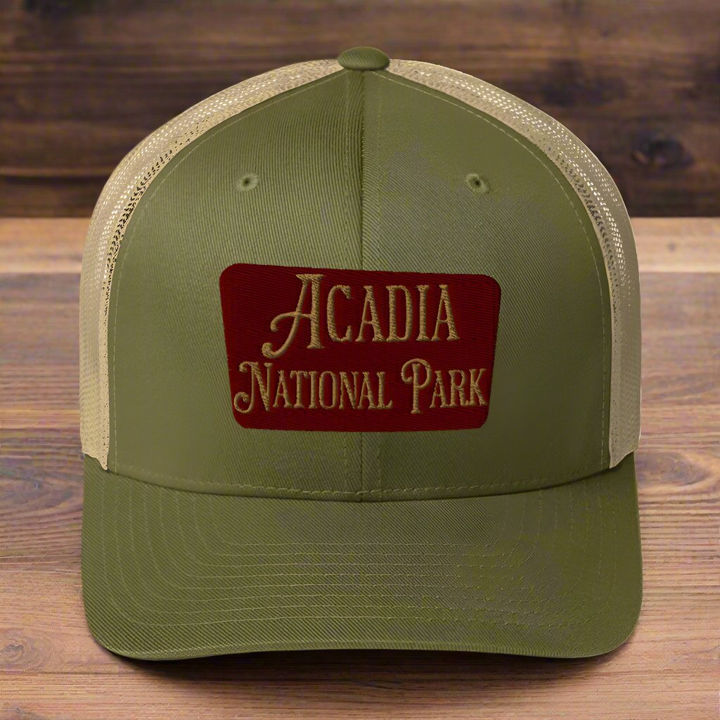 Acadia National Park Embroidered Trucker Hat