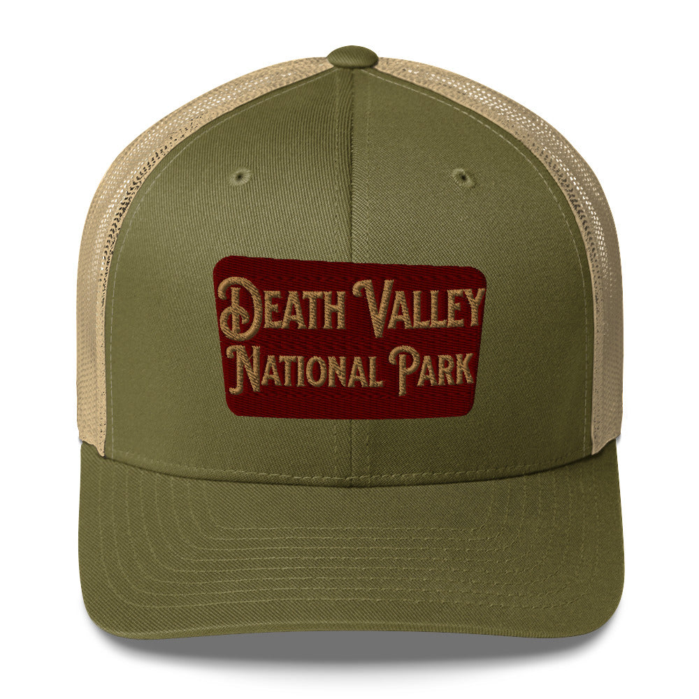 Death Valley National Park Sign Embroidered Trucker Cap