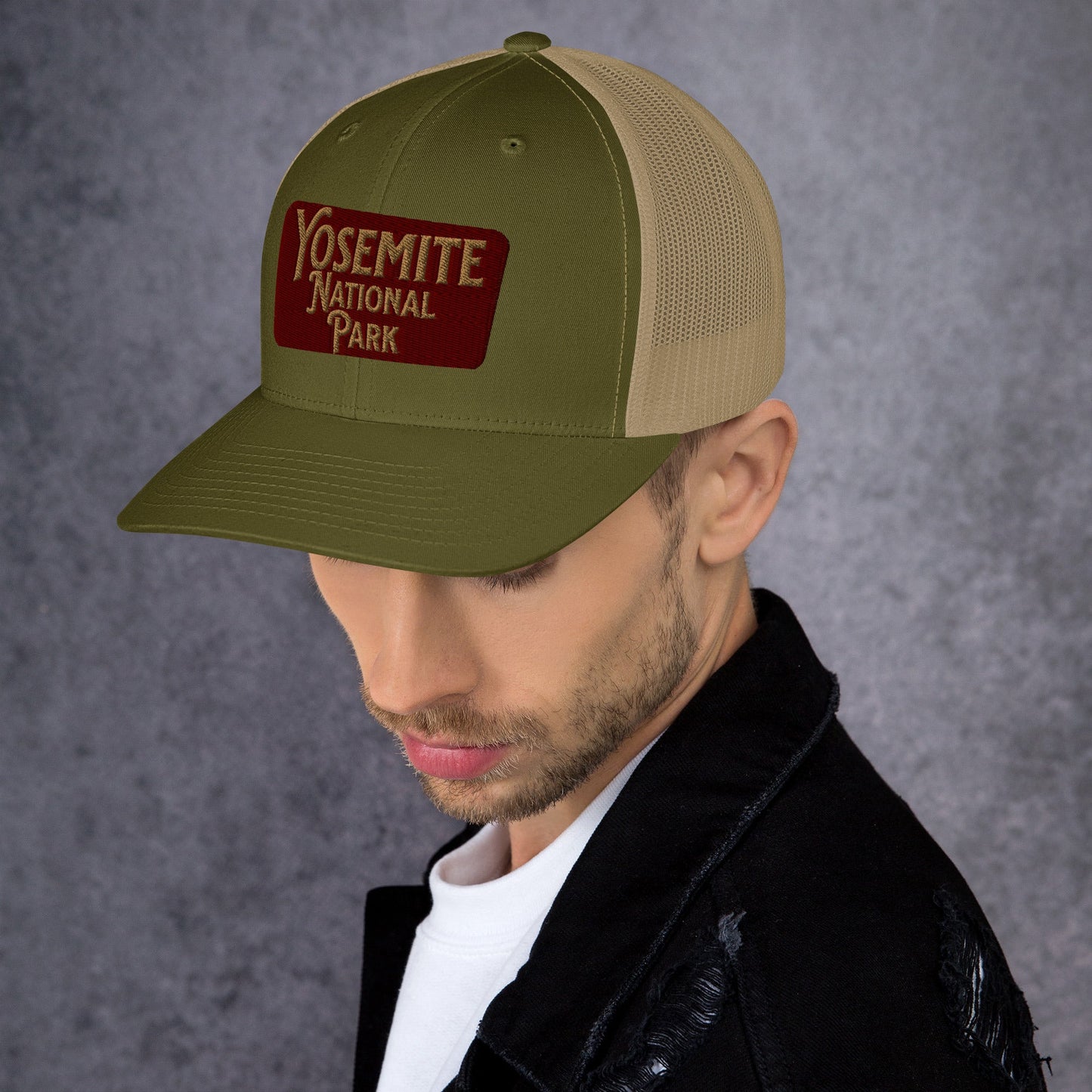 Yosemite Embroidered National Park Sign Trucker Hat