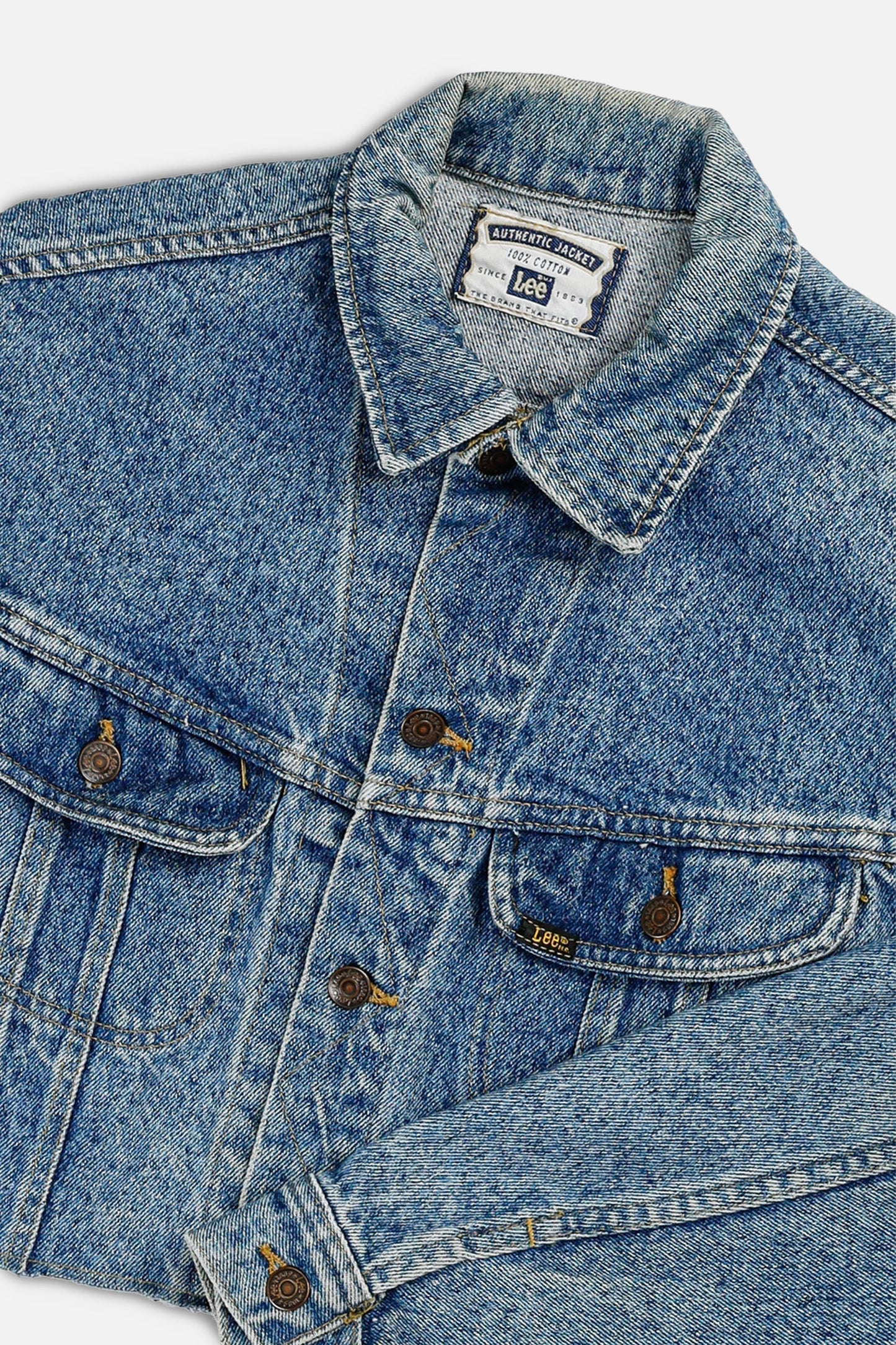 Rework Vintage Lee Crop Denim Jacket - L