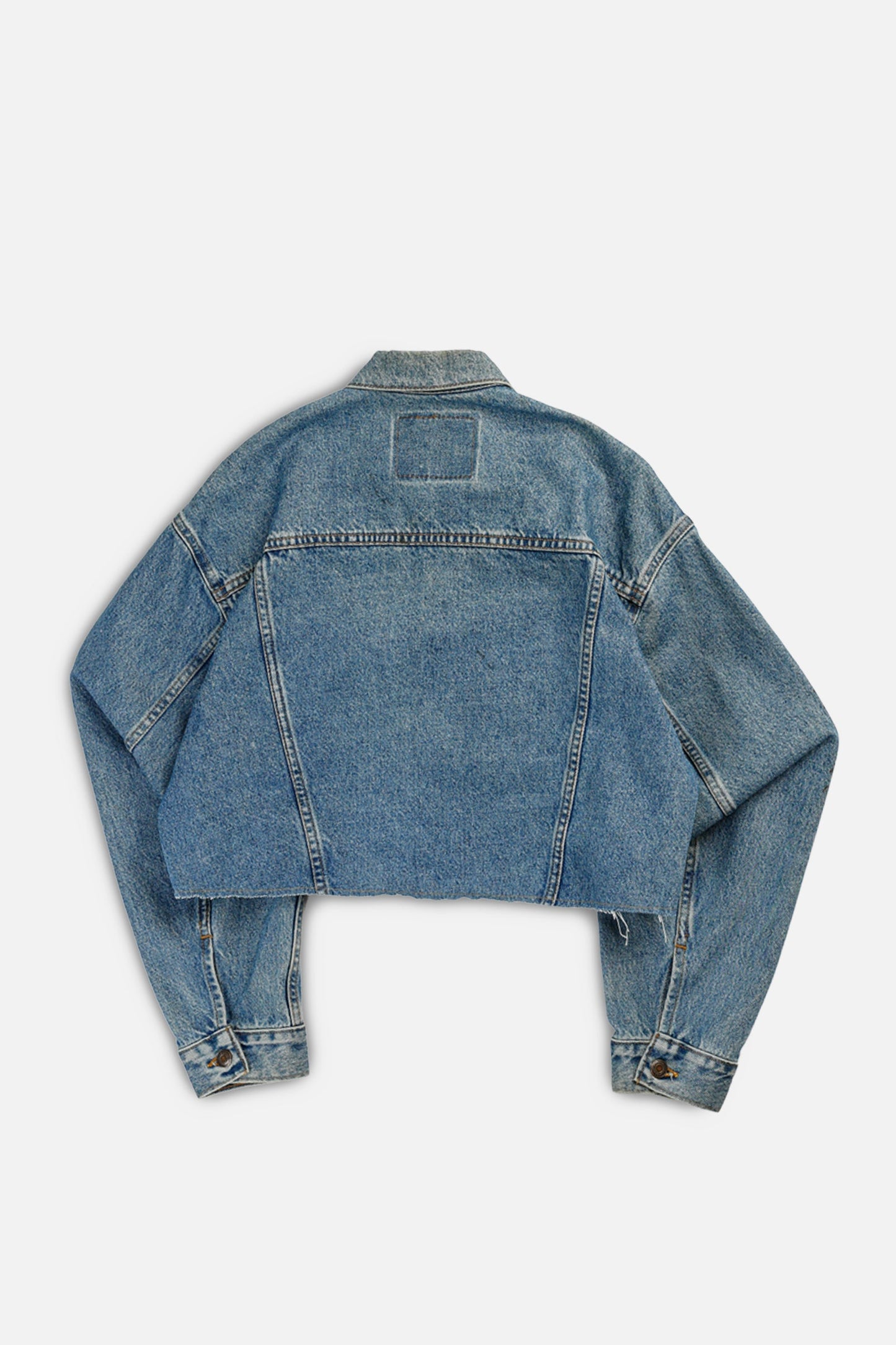 Rework Vintage Levi's Crop Denim Jacket - XL