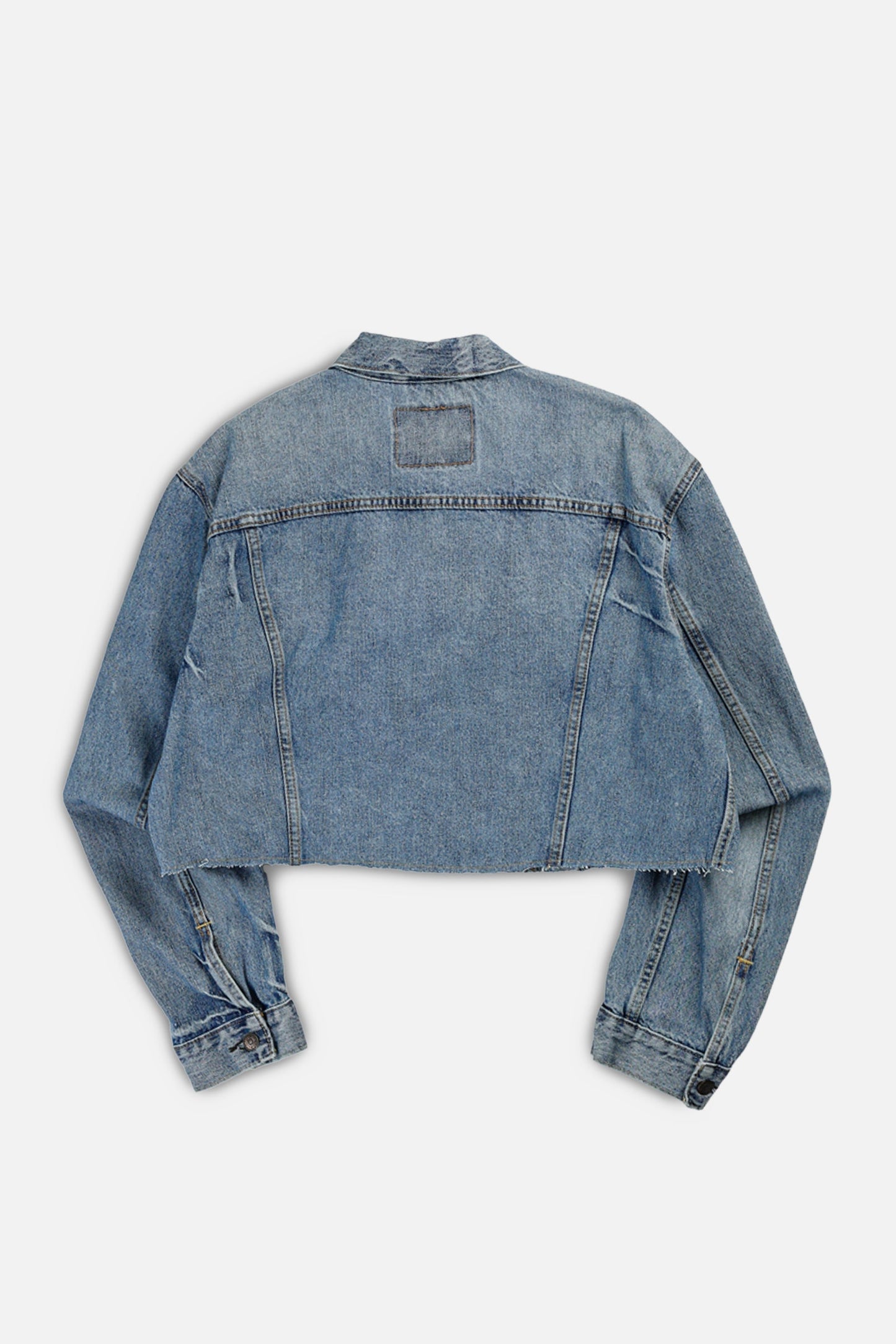 Rework Vintage Levi's Crop Denim Jacket - XL