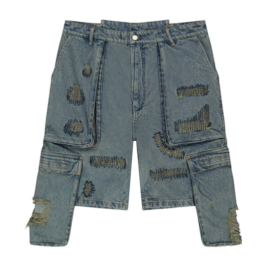 Jazzy Ripped Denim Short