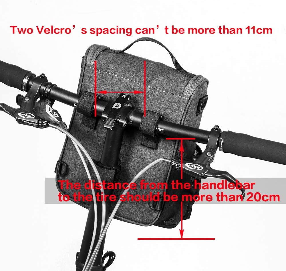 Rhinowalk Bike Front Handlebar Bag with Rain Cover- RK18995 5L