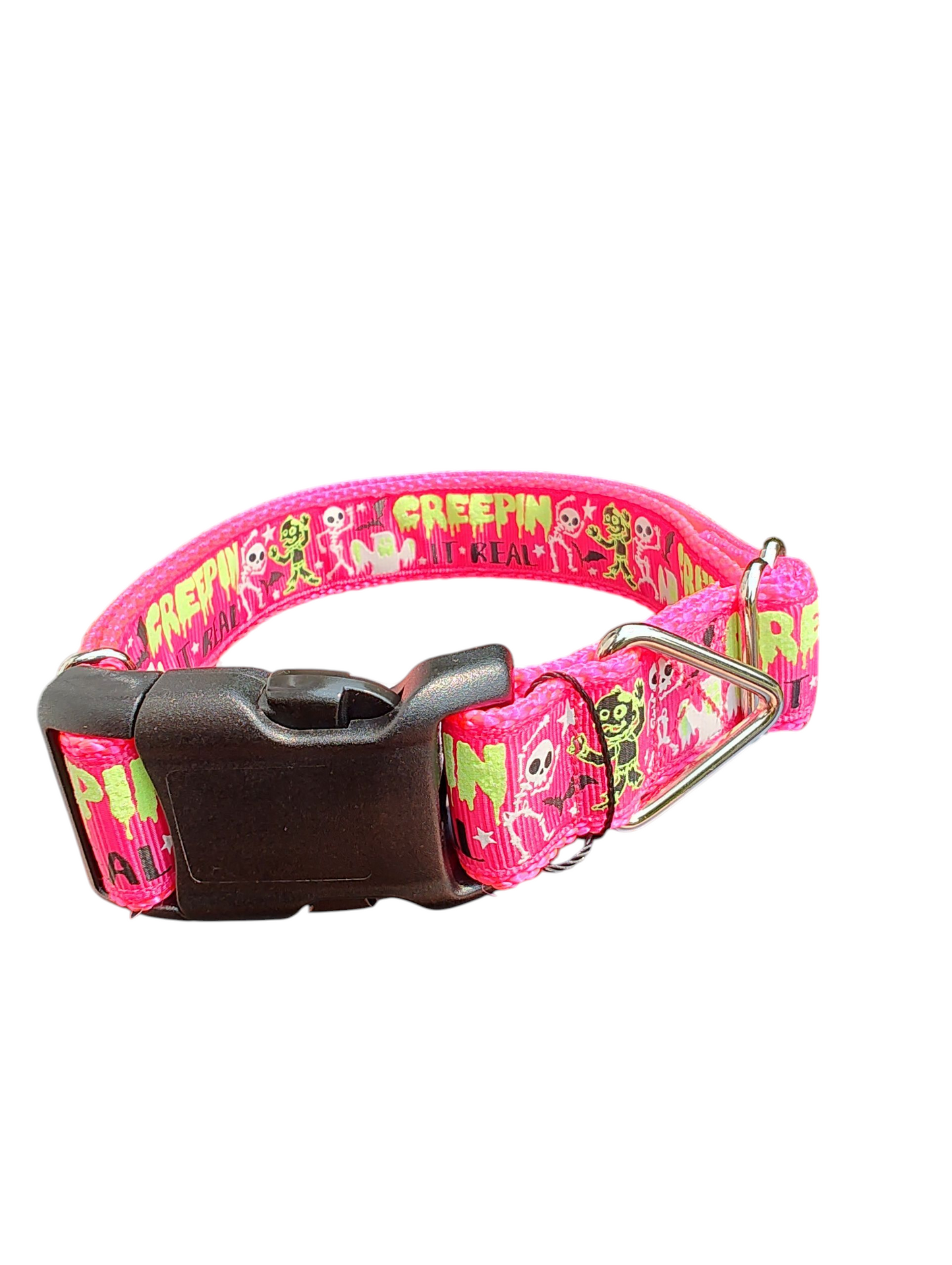 Creepin It Real Nylon Dog Collar