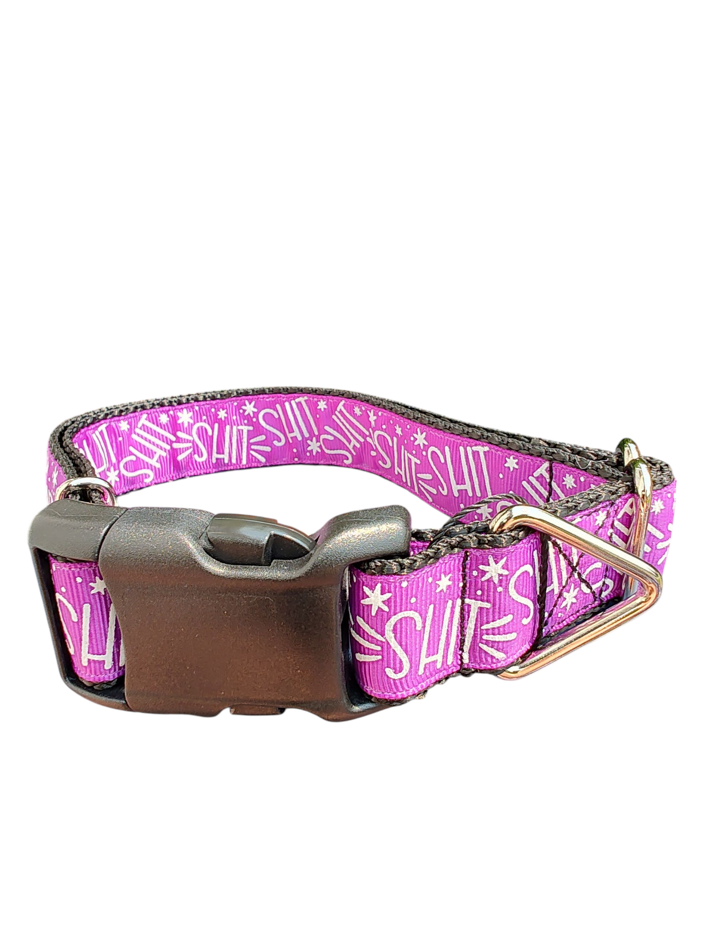 Shit Purple Nylon Dog Collar
