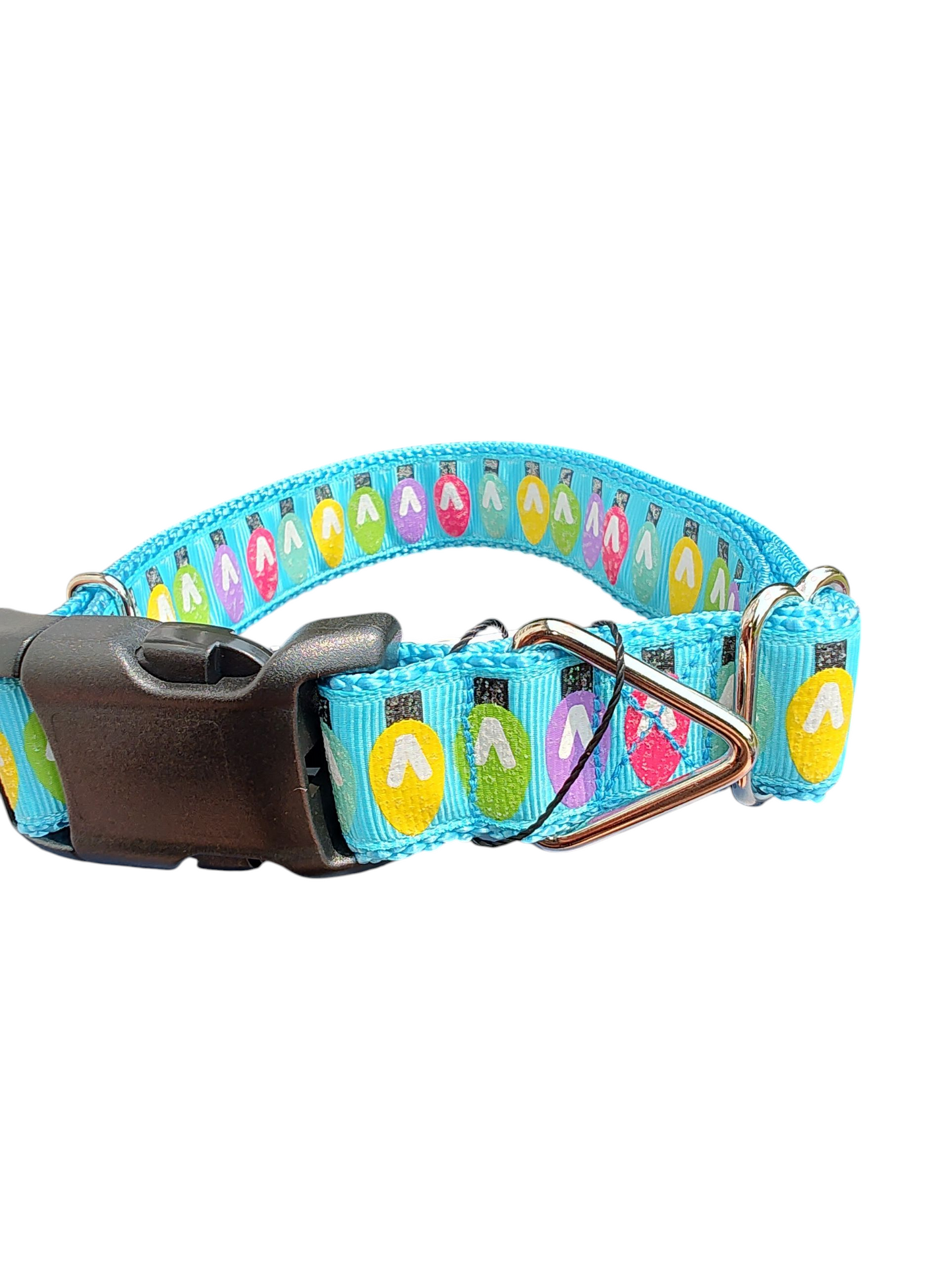 Holiday Lights Nylon Dog Collar