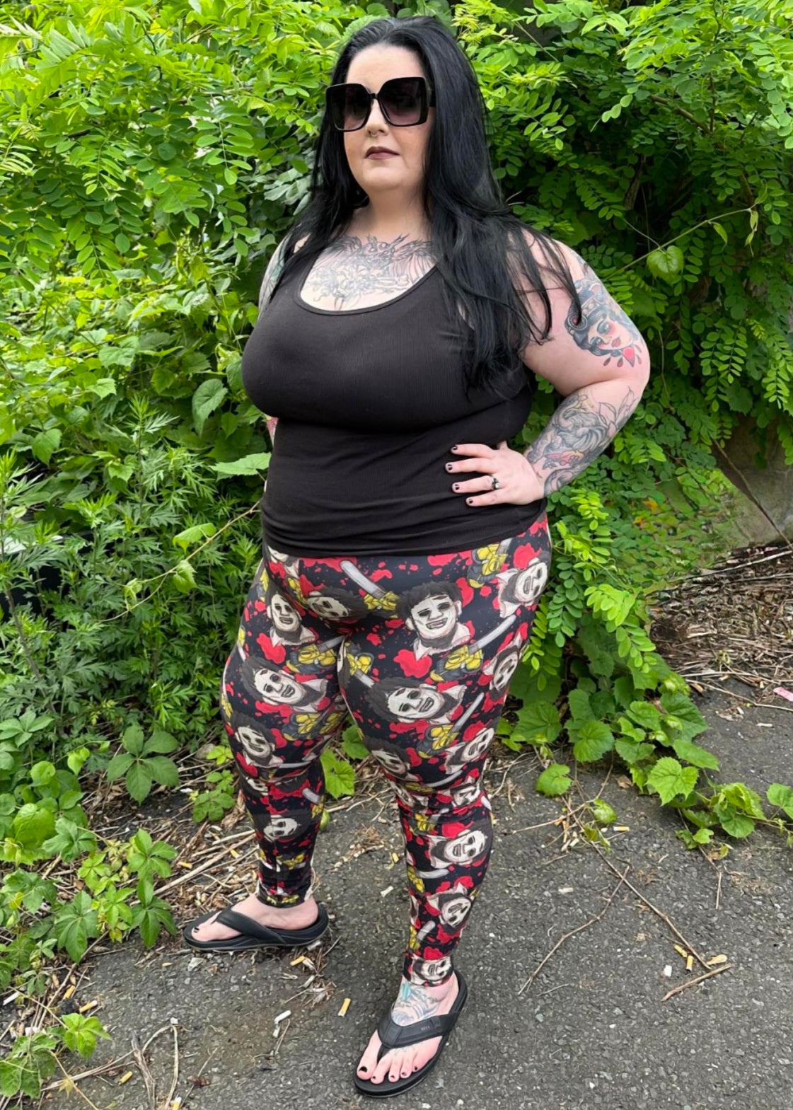 Bloody Leatherface (Semi-Exclusive) - High-quality Handcrafted Vibrant Leggings