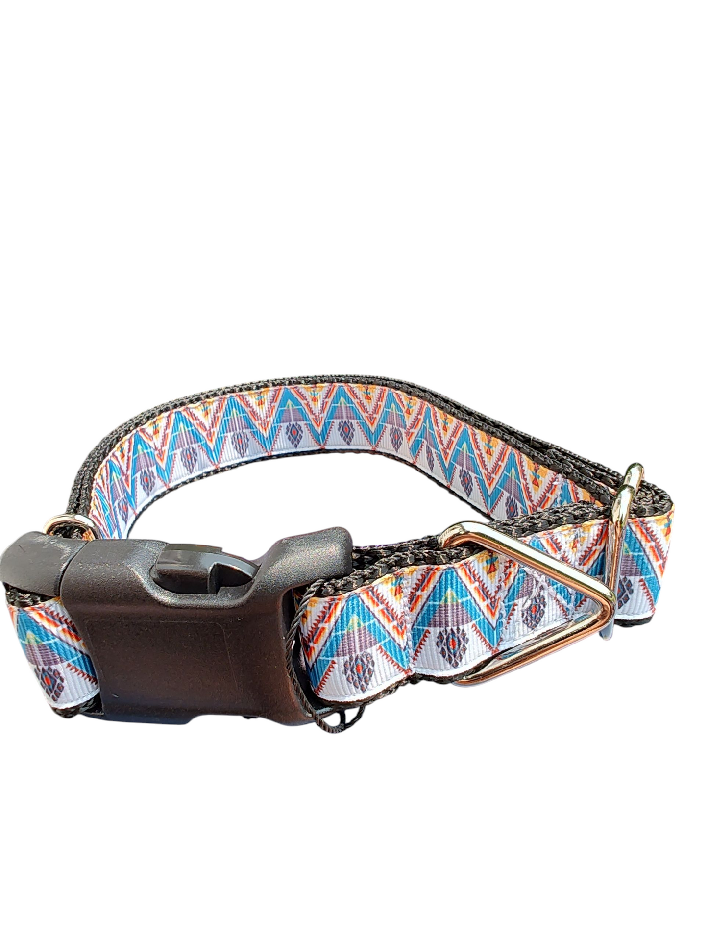 Triangle Tribal Nylon Dog Collar