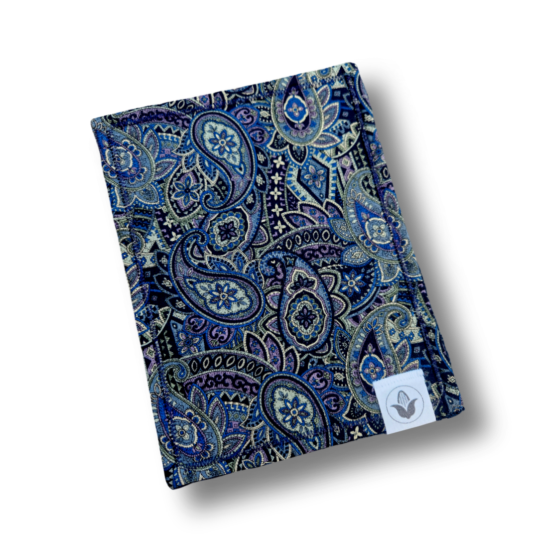 Navy Paisley Handkerchief