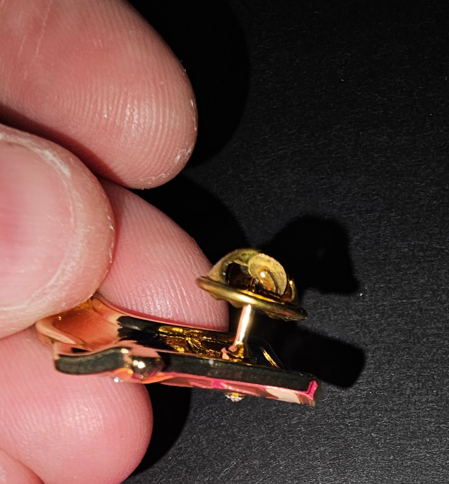 Cowboy boot pin - pink