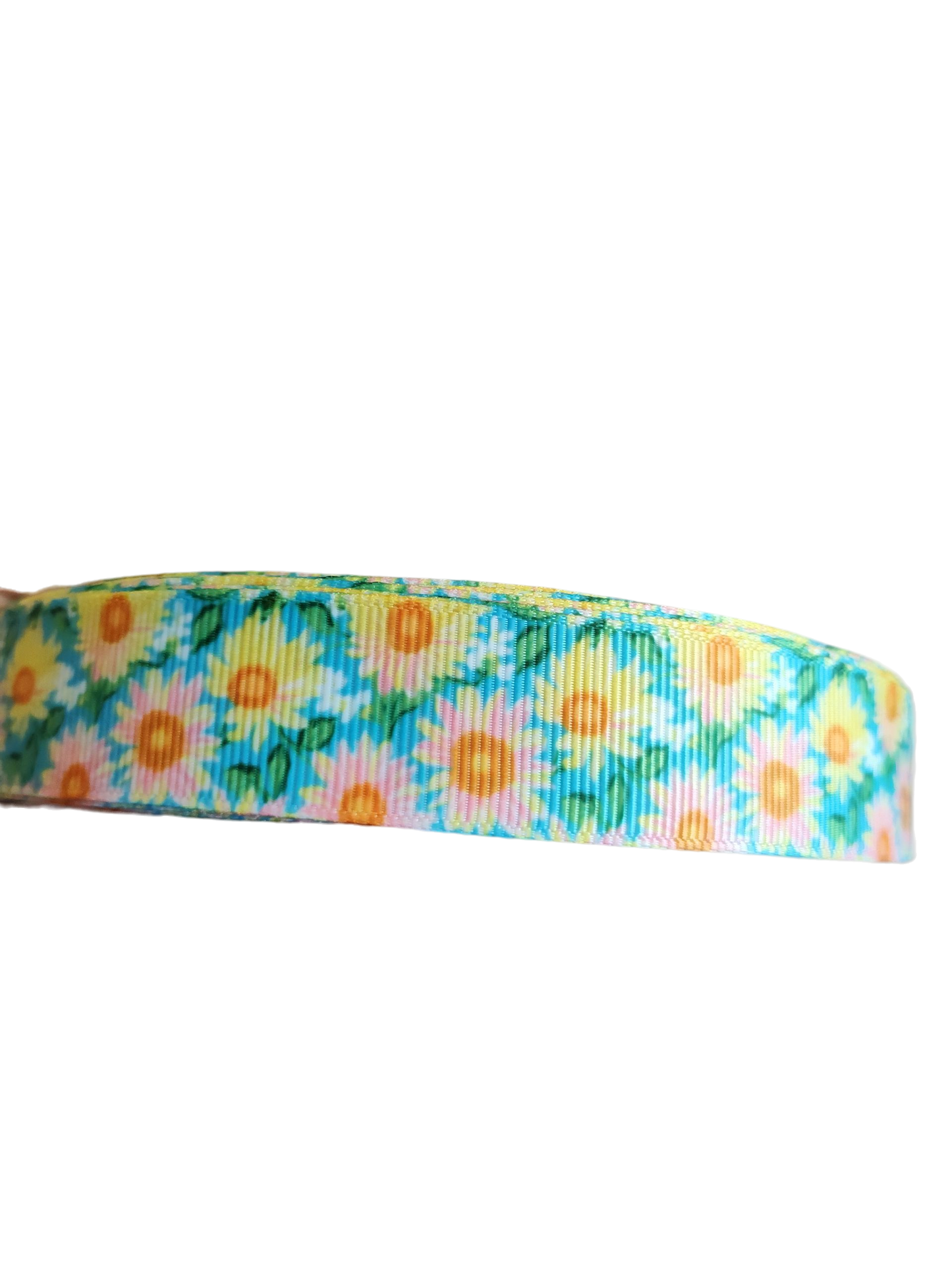 Flower Rows Nylon Dog Collar