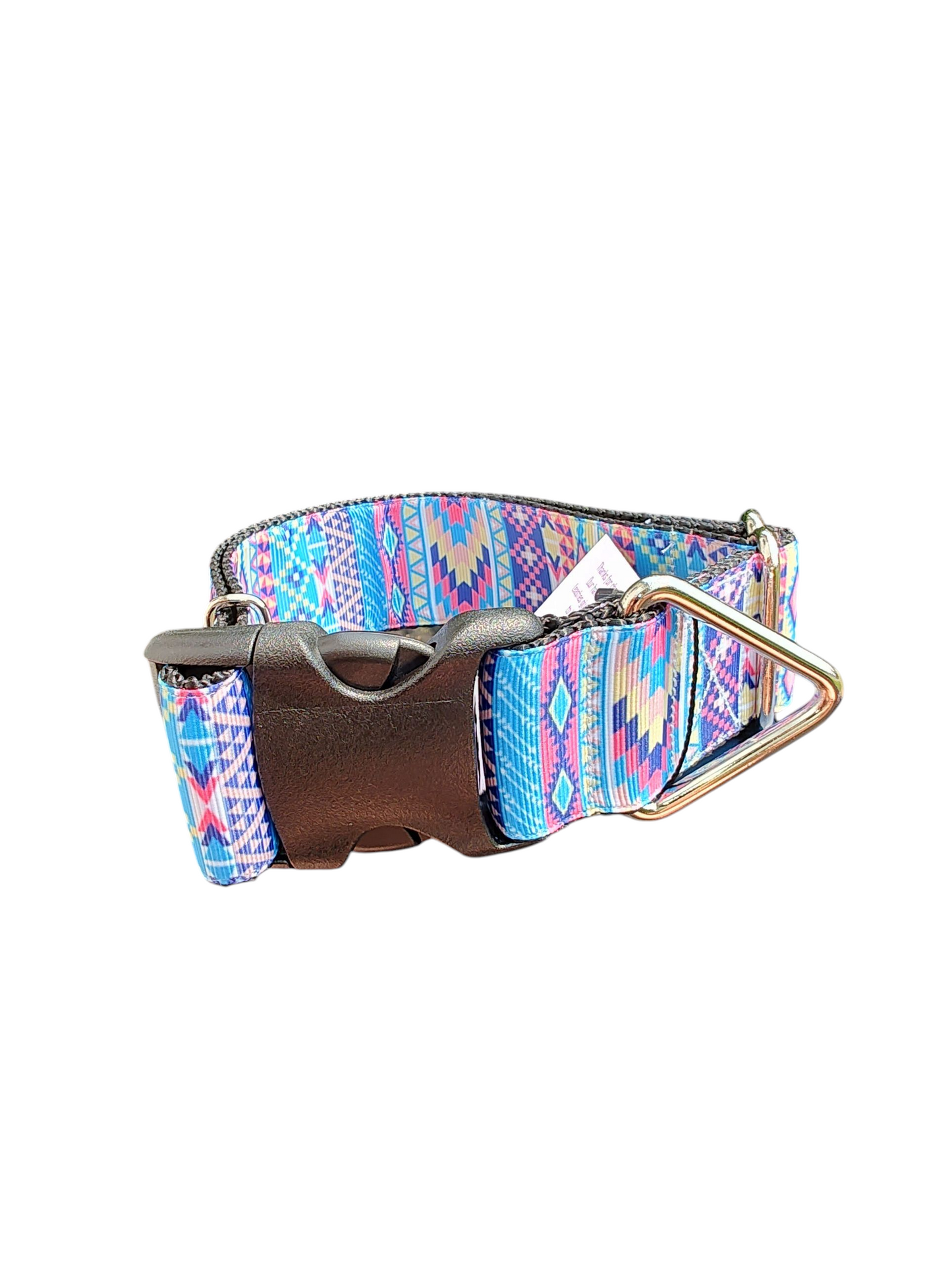 1.5" Wide Aztec Tribal Nylon Dog Collar