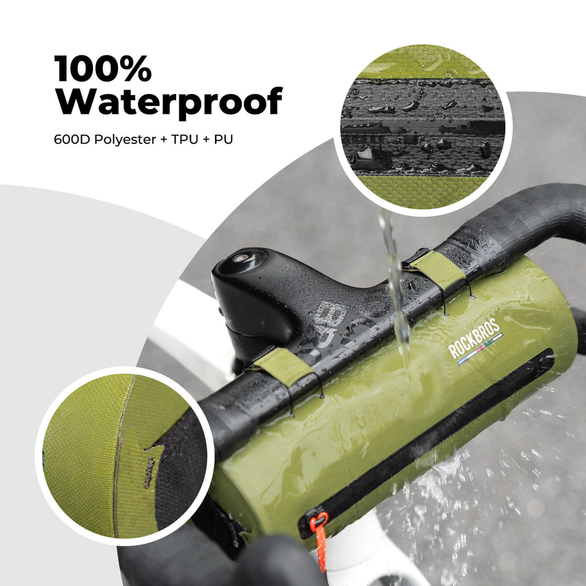 Road-to-Sky Bike Handlebar Bag 100% Waterproof 2L - AS-143