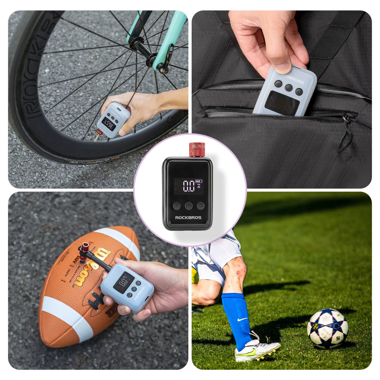 HW140 Mini Electric Bike Pump