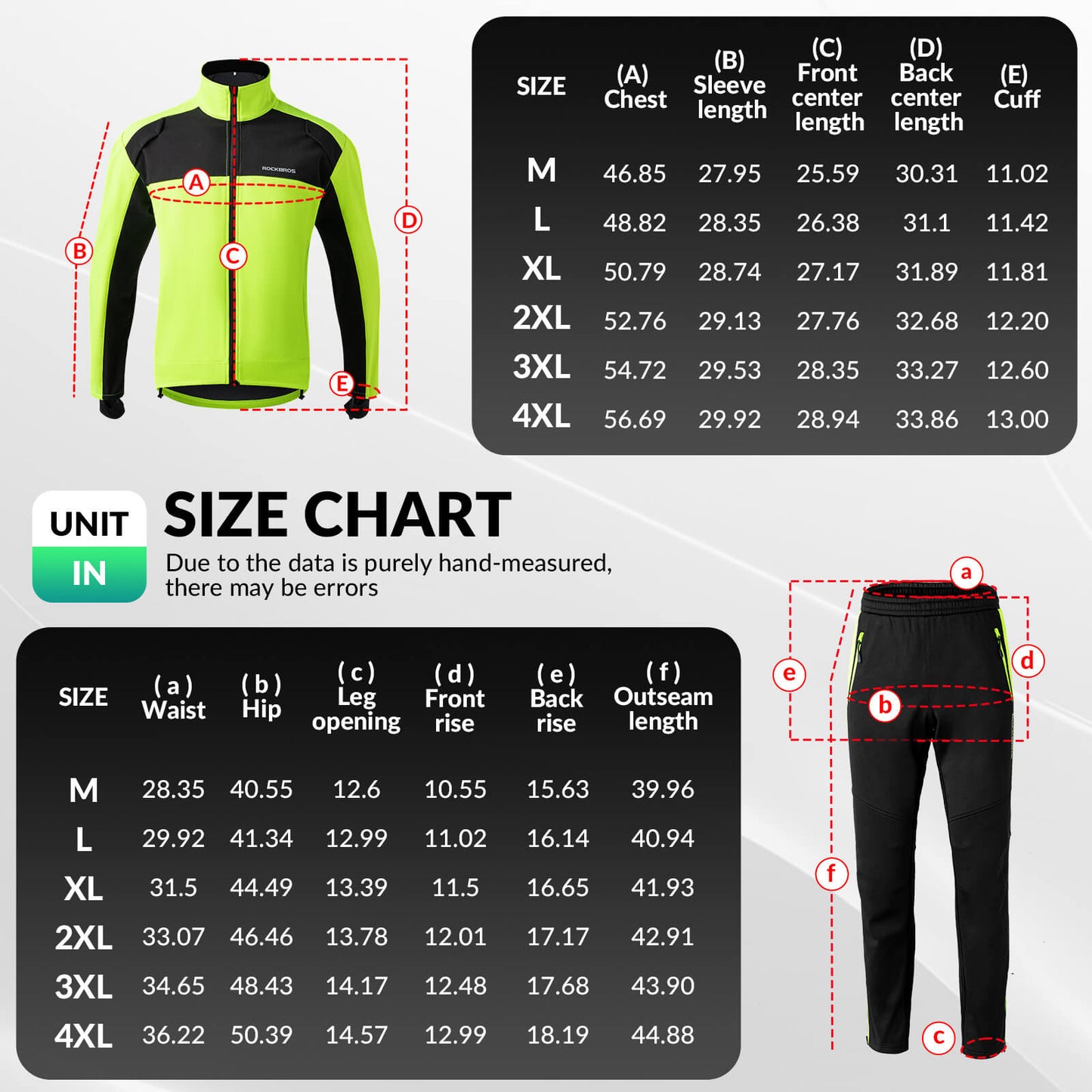 Cycling Kit Thermal Fleece Windproof Jeckets & Pants