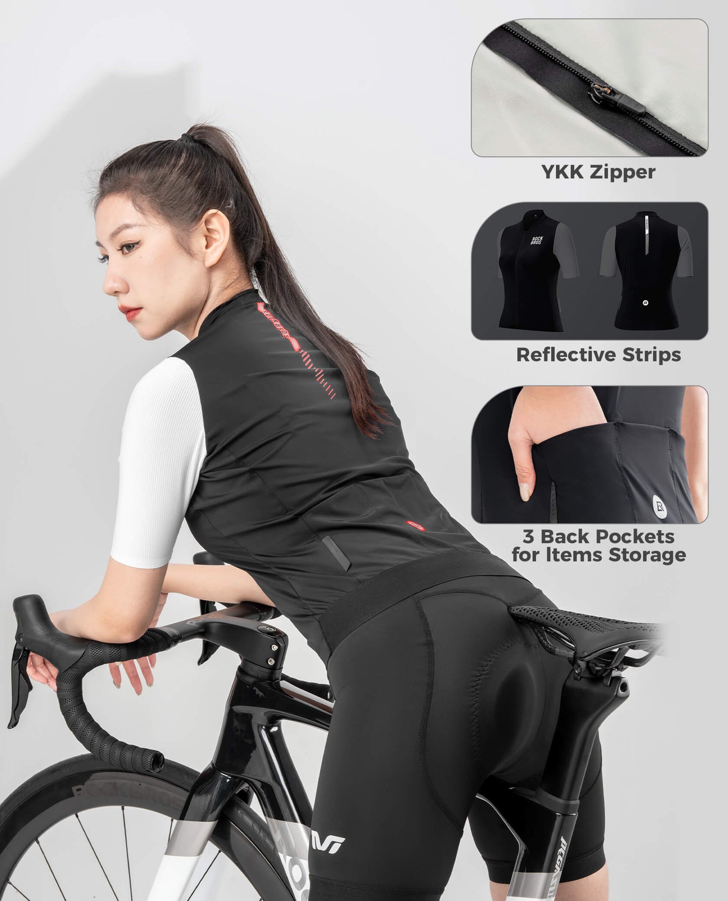 Women's Breathable Short-Sleeve Cycling Jersey
