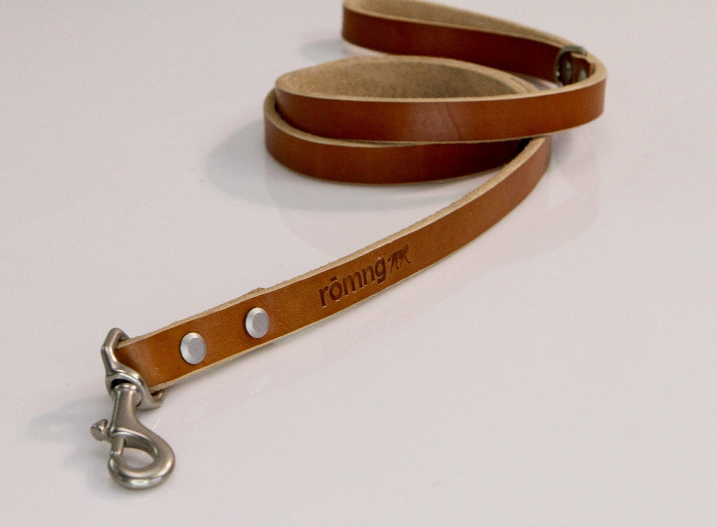 48" Genuine Leather Dog Leashes - Made in USA