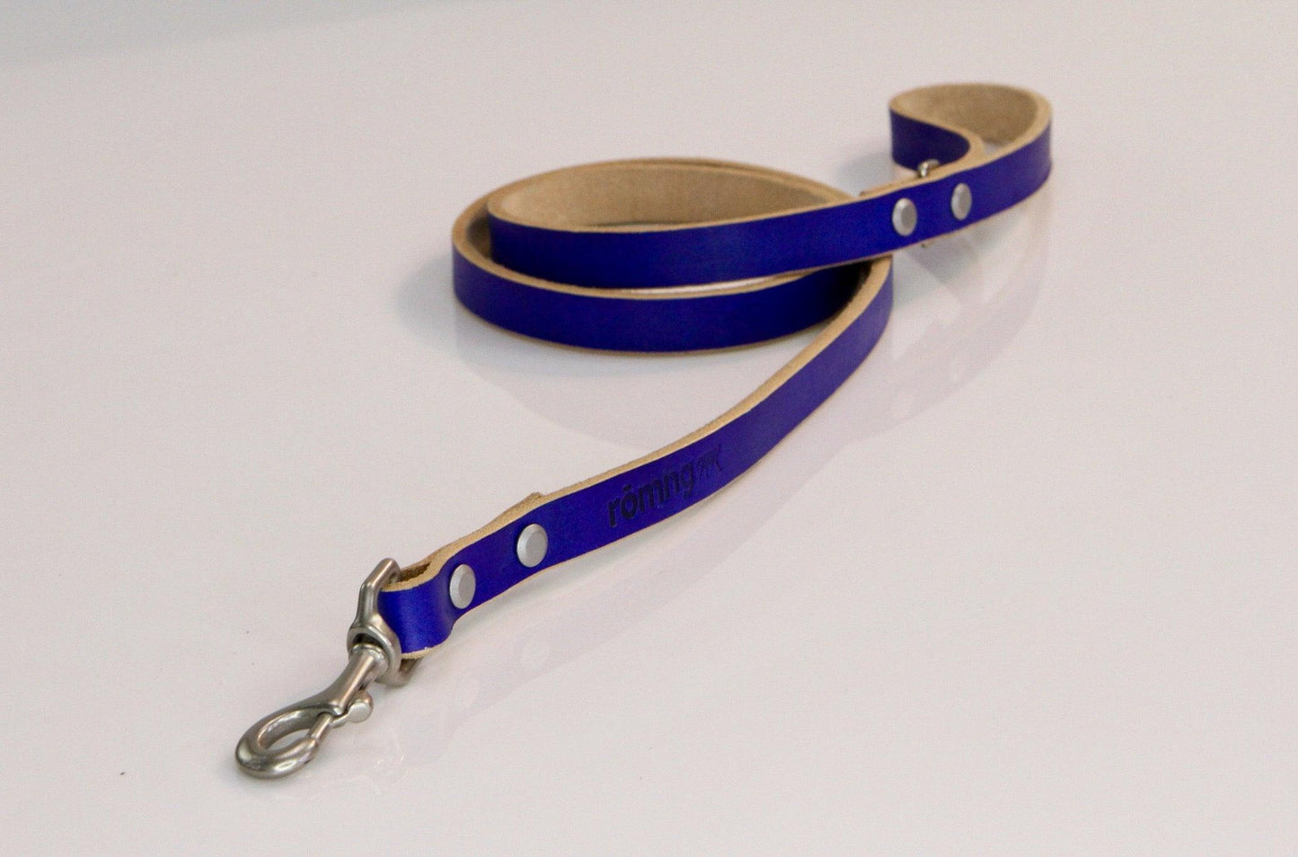 48" Genuine Leather Dog Leashes - Made in USA