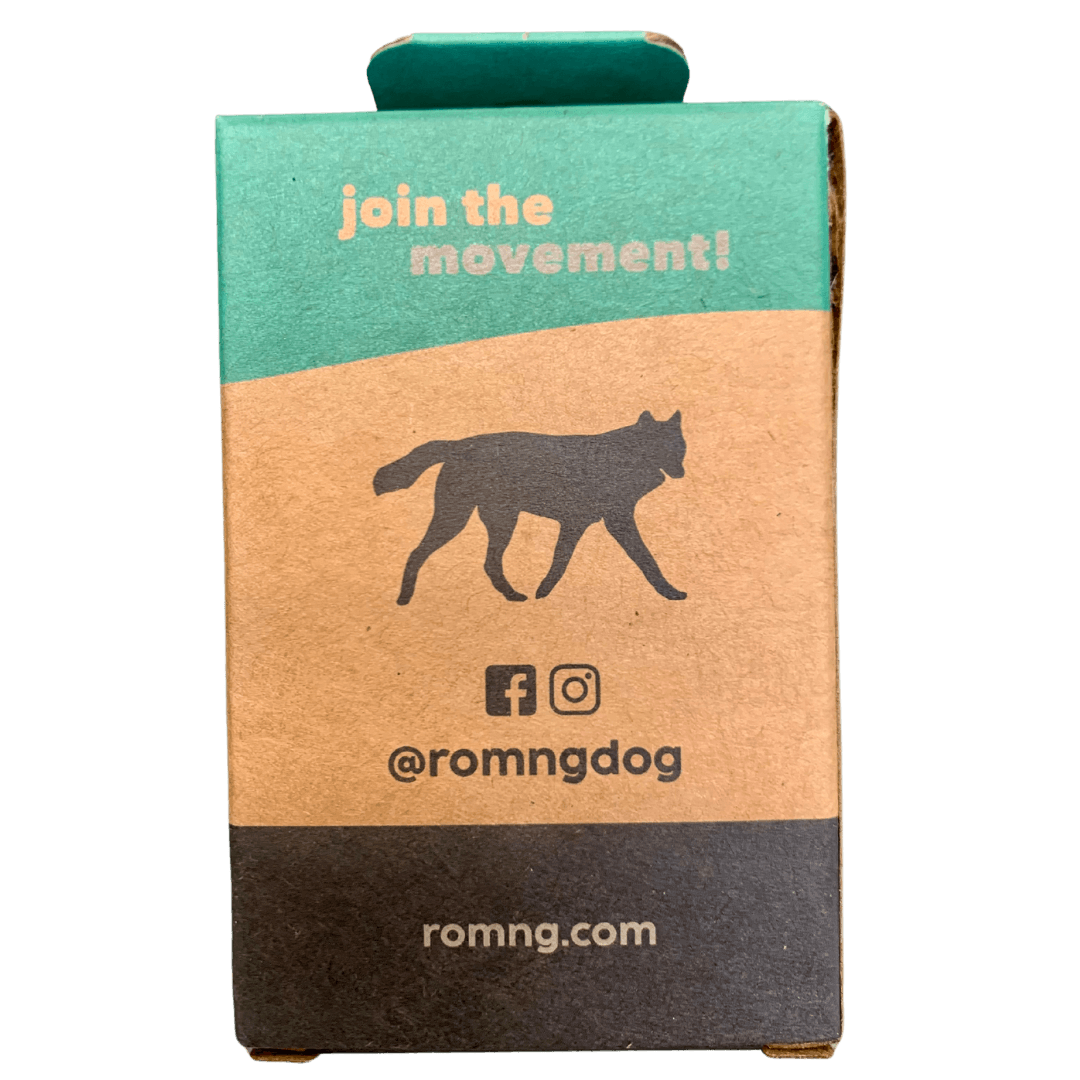 Compostable Dog Poop Bags + Bamboo Dispenser