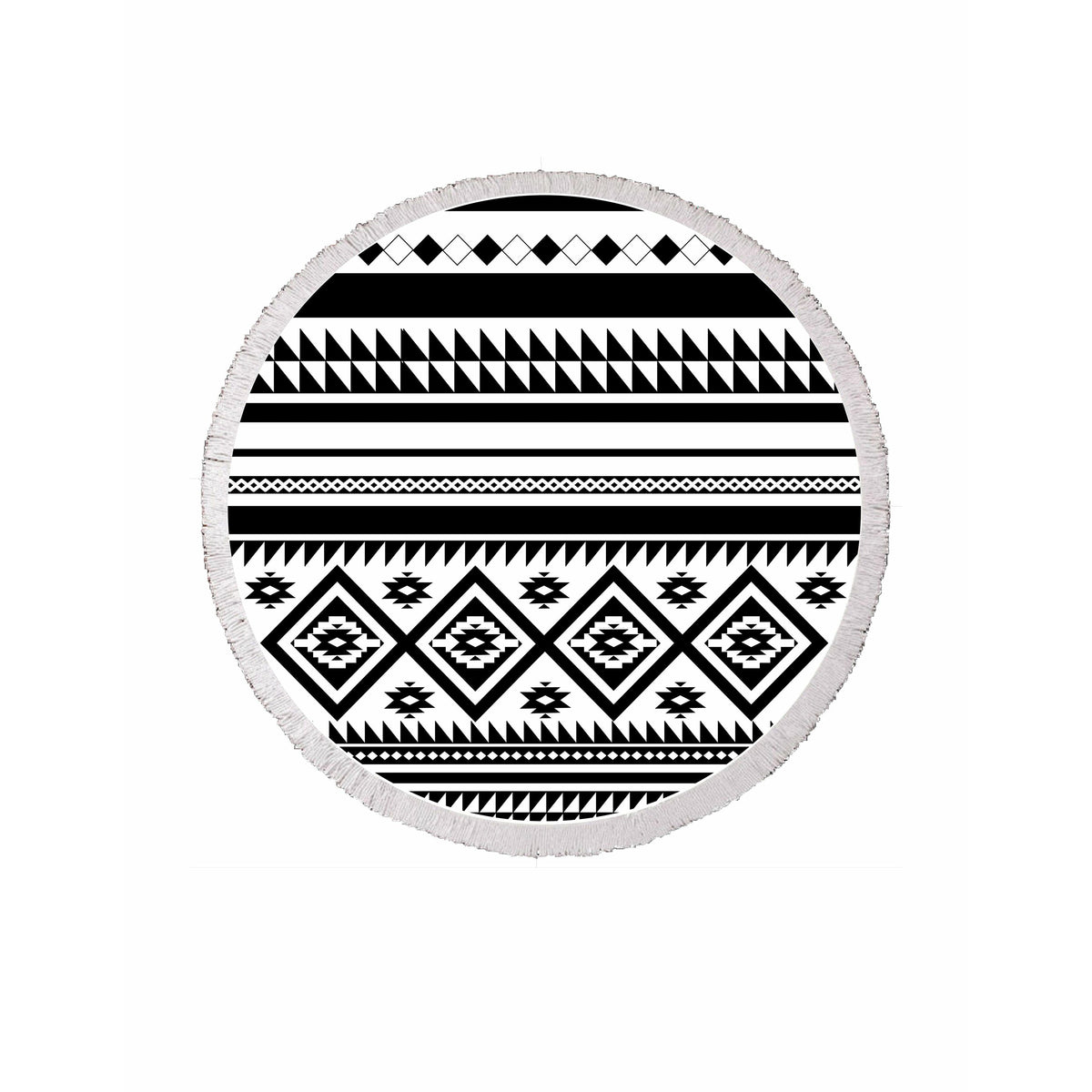 Sola Yoga Round Beach Towel Aztec Circle Towel