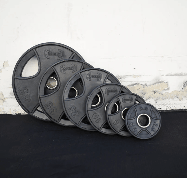 Compact Squat Stand Fitness Package - Muscle D - Vertical Bar Storage