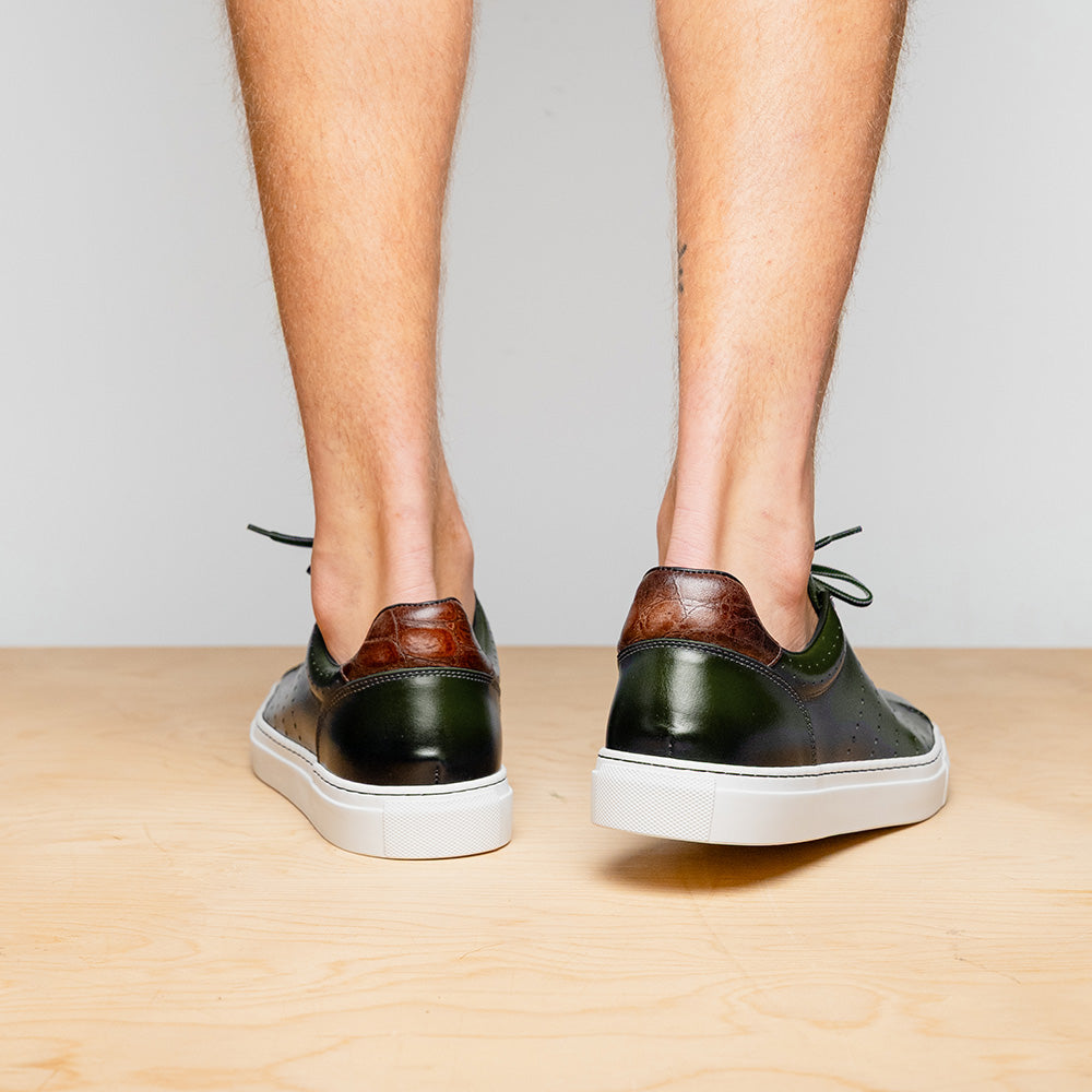 65-201-OLV RUSSO Burnished Italian Calfskin - Olive