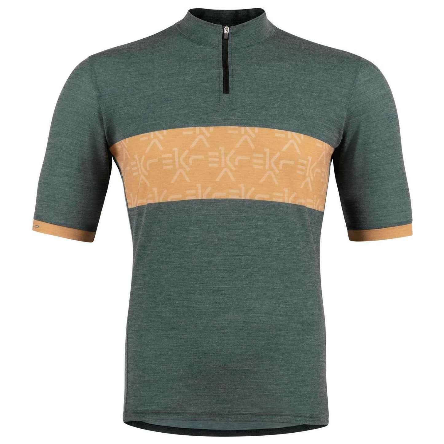 Campagnolo Ekar Genebe Gravel Wool Men's Cycling Jersey (Green) M, L, XL, 2XL