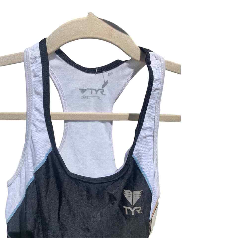 TYR Triathlon Splice Tankini Tank Top, Black, Medium