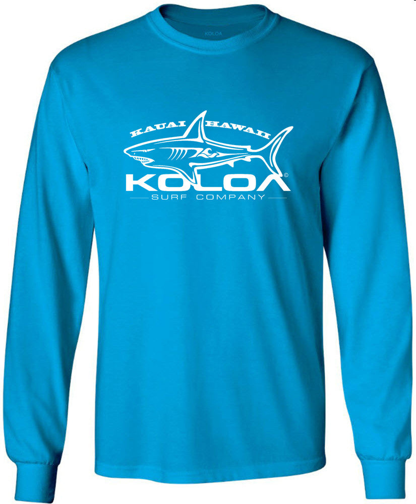 Koloa Surf Great White Shark Long Sleeve Heavyweight T-Shirt