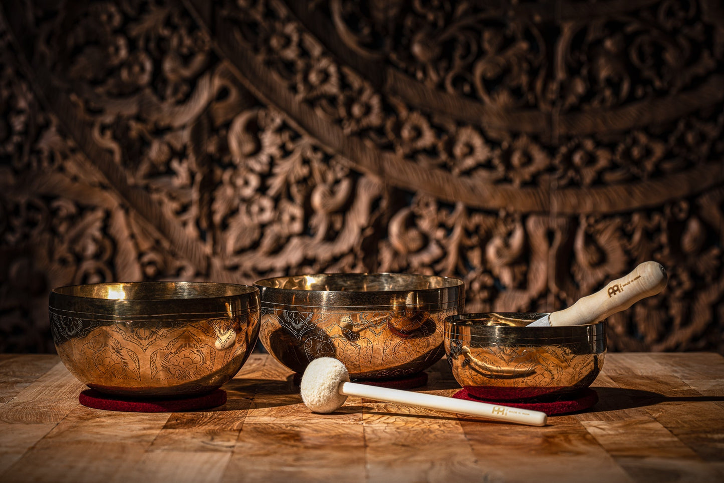 Special Engraved Therapy Metal Singing Bowls Set of 3 / 2400
