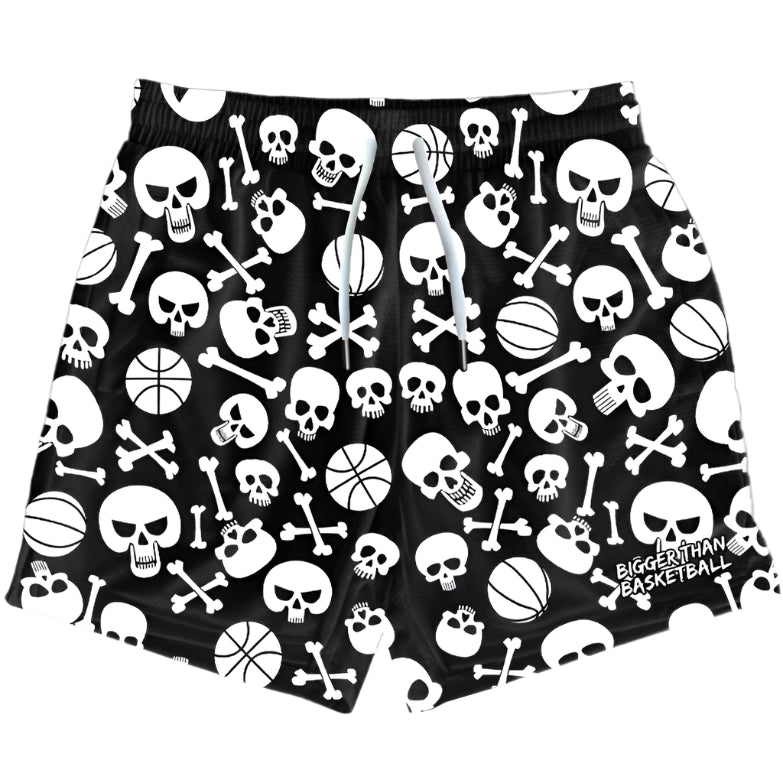 Buckets & Bones - Shorts - Black
