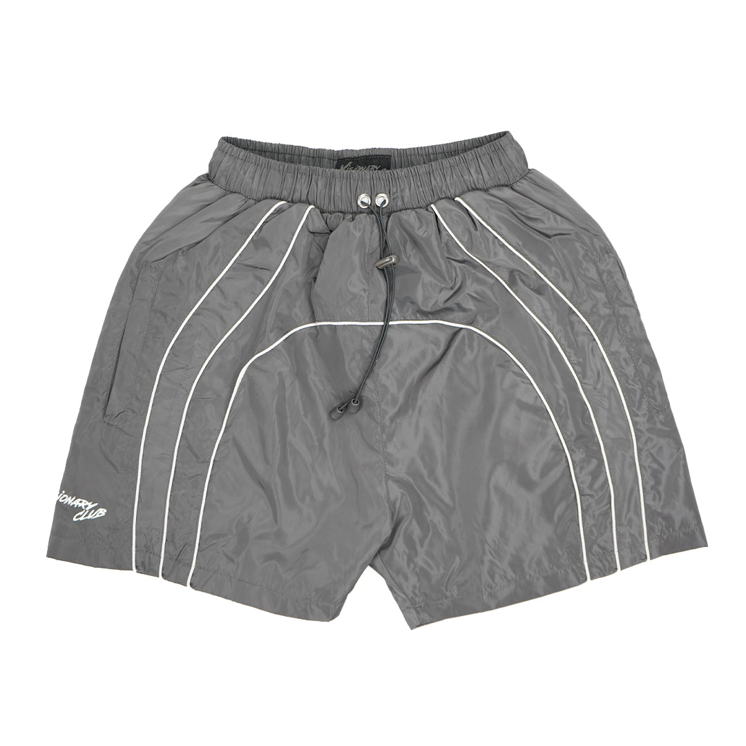 “RADIANT AURA” NYLON SHORTS ( SHADOW GREY)