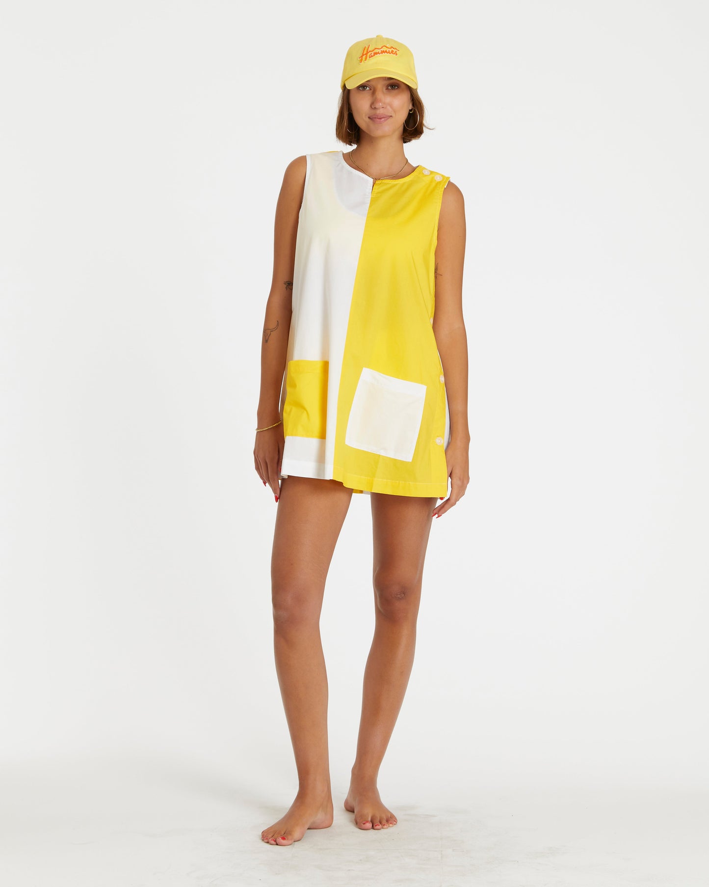 Two-Tone Smock (Yellow/White)